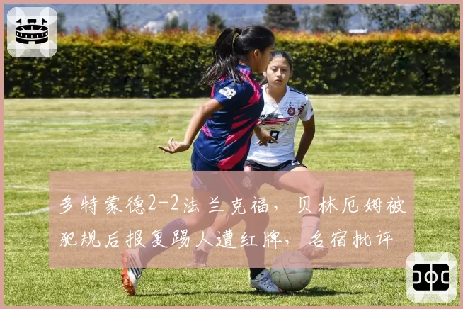多特蒙德2-2法兰克福，贝林厄姆被犯规后报复踢人遭红牌，名宿批评现代球员情绪失控