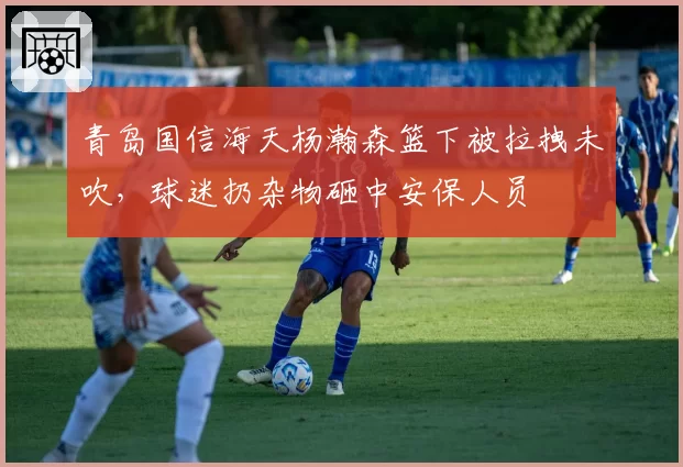 青岛国信海天杨瀚森篮下被拉拽未吹,球迷扔杂物砸中安保人员